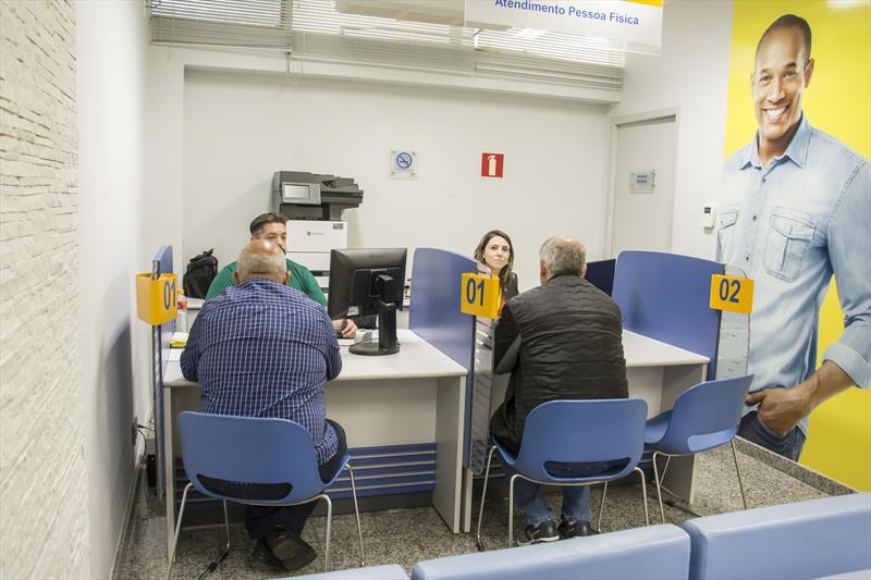 Posto de atendimento do Banco do Brasil em Curitiba - Foto: Levy Ferreira/ SMCS