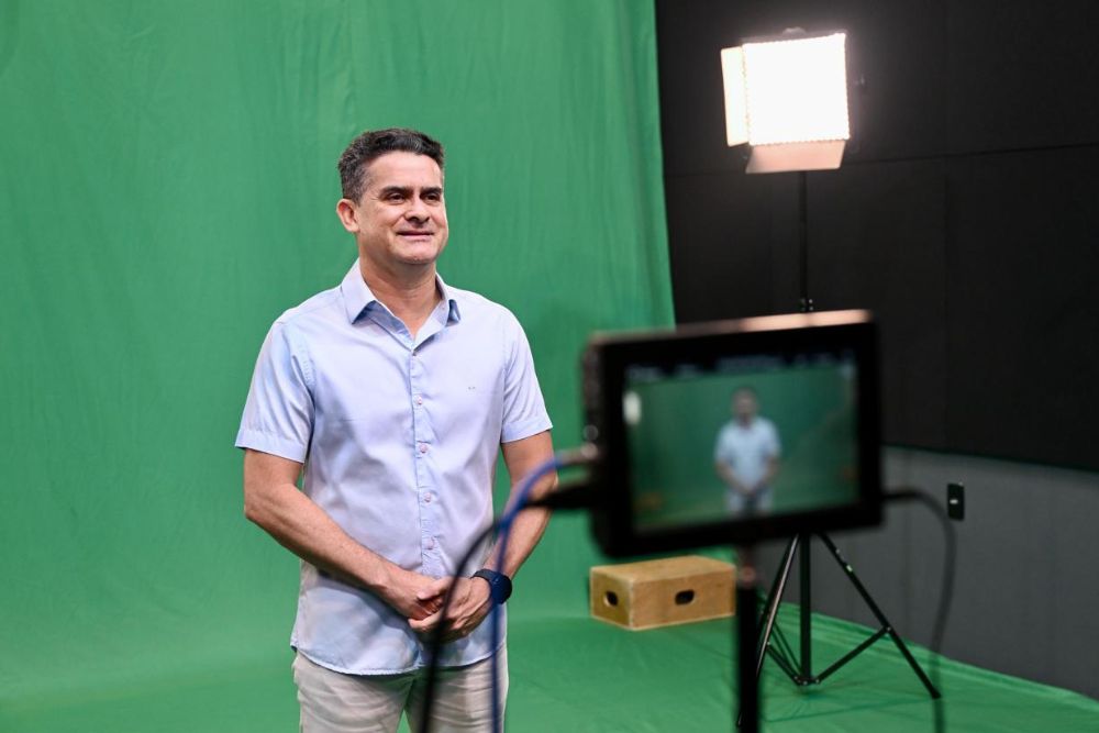 Prefeito de Manaus, David Almeida grava programa do Avante