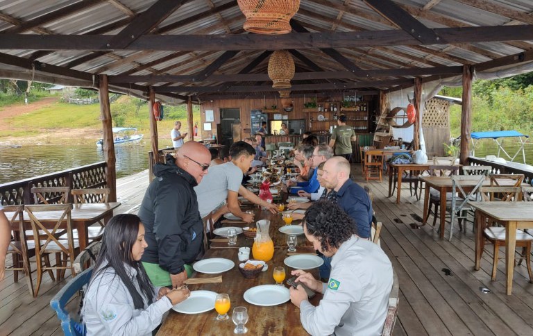 Deputados alemães visitam Parque Nacional das Anavilhanas, em Novo Airão