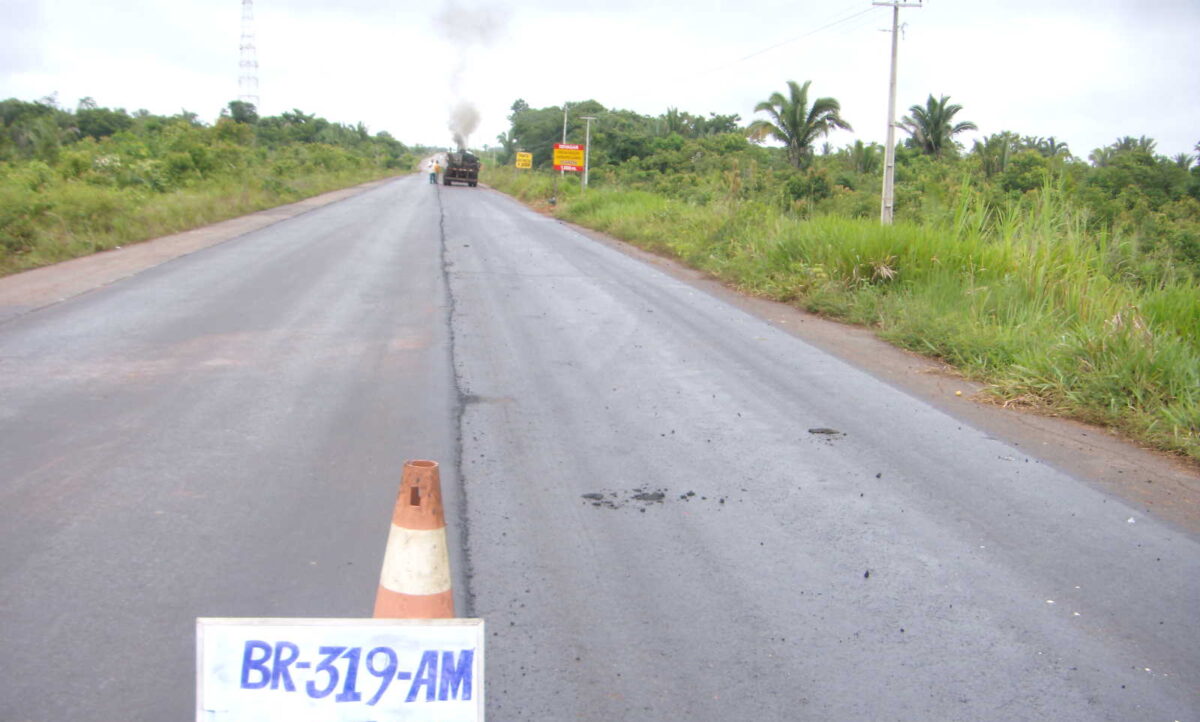 A rodovia BR-319 existe há 48 anos - (Foto: Divulgação /DNIT/Pugás)