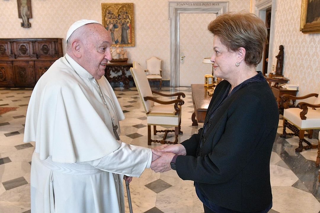 No Vaticano, Papa Francisco recebeu Dilma Rousseff- Foto: Vatican Media