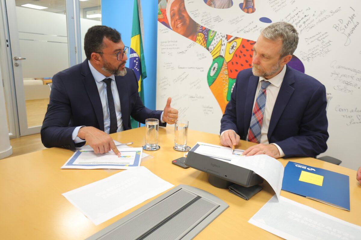 Wilson Lima reúne com BID e reforça compromisso do Estado com obras do Prosai Parintins para levar água tratada à população