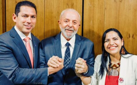 O encontro que selou a paz entre Marcelo Ramos e Anne Moura contou com a presença e o respaldo do presidente Lula. (Foto: Reprodução Instagram Anne Moura)