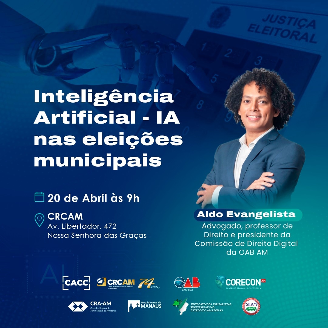 Advogado Aldo Evangelista vai ministrar curso sobre o uso da Inteligência Artificial nas eleições deste ano