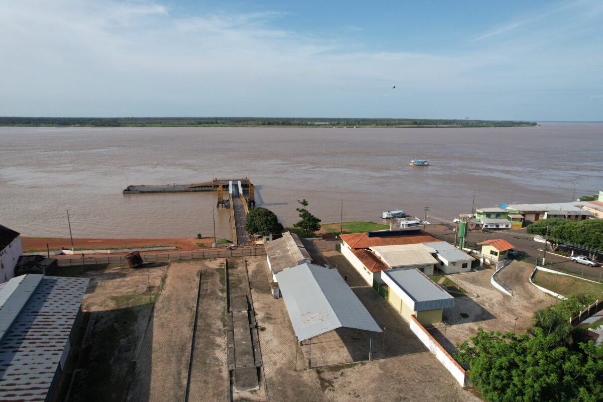 Imagem do porto de Itacoatiara, no Amazonas