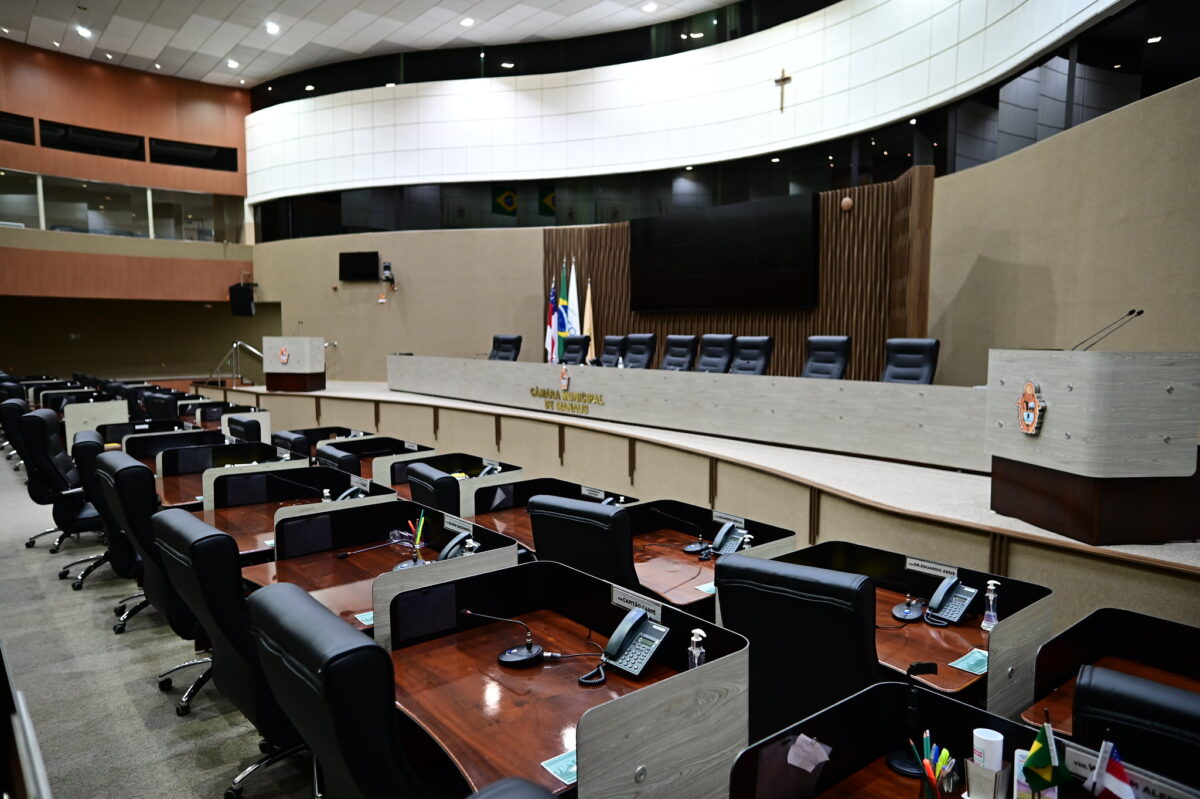 Plenário da Câmara Municipal de Manaus. (Foto: Divulgação/CMM)