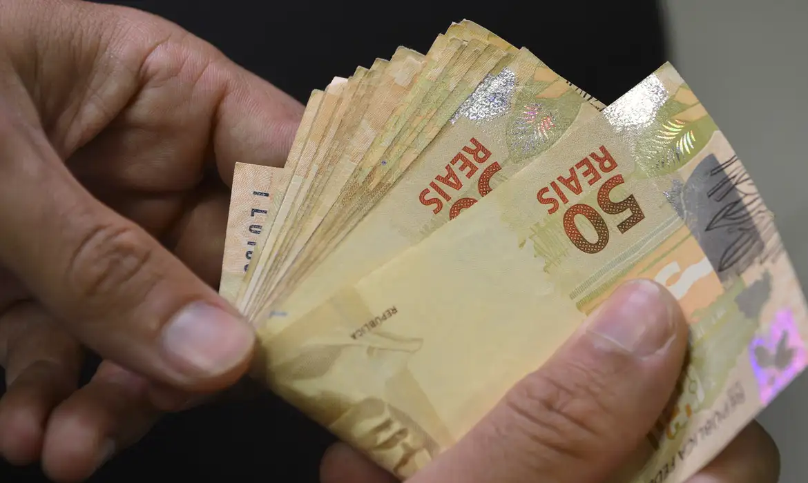 Cédulas de 50 reais