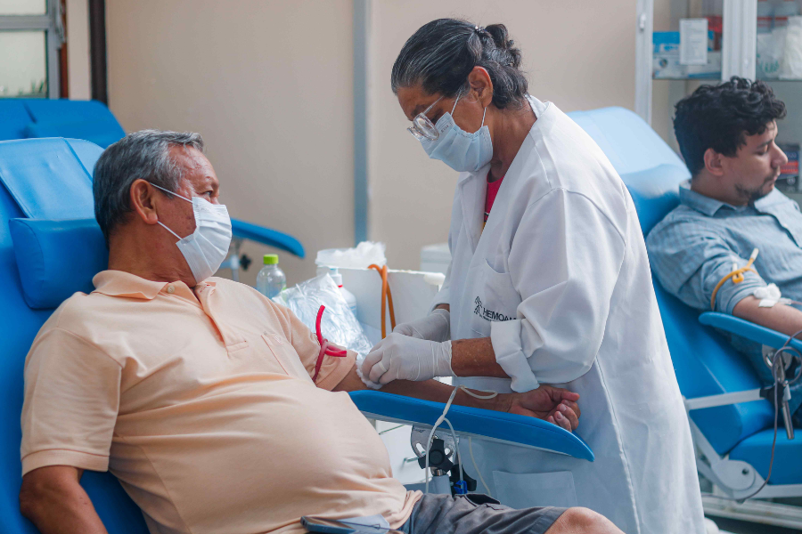 Para realizar doações de sangue, basta estar com boa saúde, ter entre 18 a 69 anos e pesar mais de 50 quilos (Foto: Leonardo Mota/Hemoam)