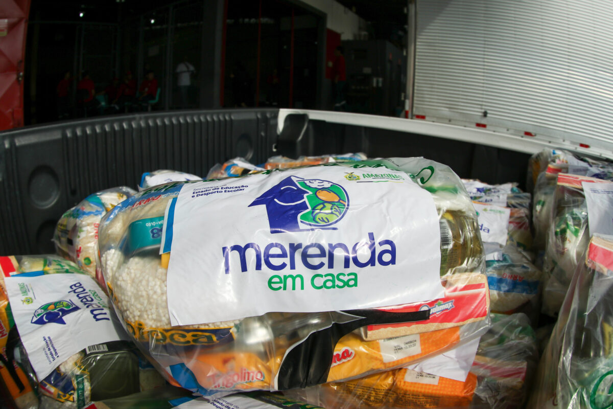 Seca e estiagem no AM: Merenda em casa na comunidade Baixo Paraná dá Eva no Amazonas em 2023 (Foto: Mauro Neto /Secom)