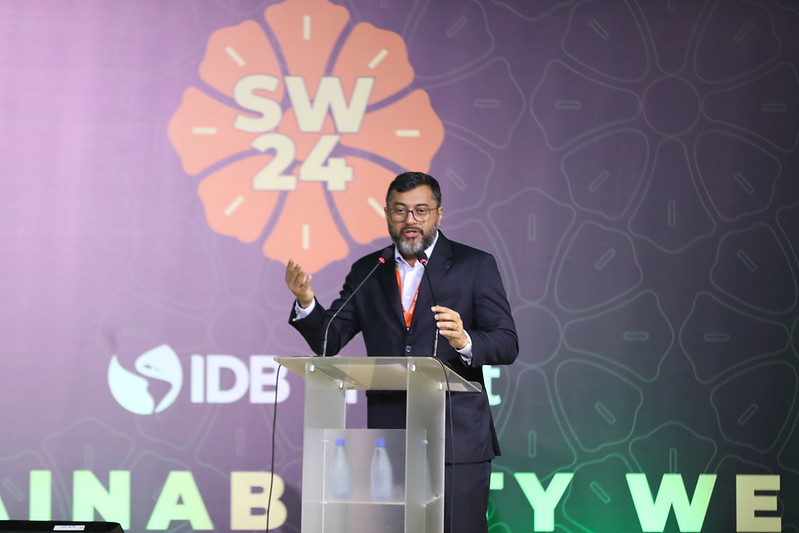 o mundo olha muito a amazônia pela copa das árvores diz wilson lima, ao defender ações voltadas para os povos da região, em evento do bid invest 2 foto alex pazuello secom