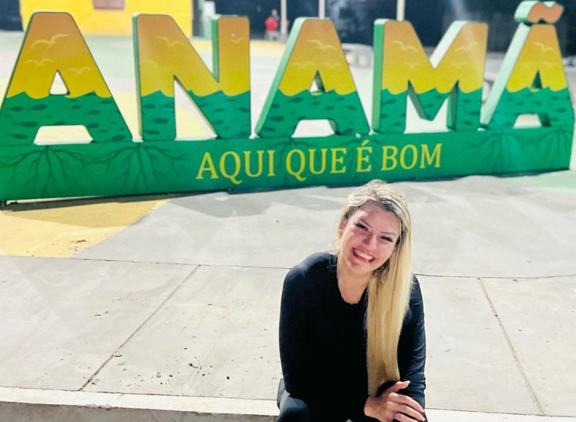 Presidente da Câmara de Anamã quer ser a primeira mulher a comandar o município. Jessica pretende abordar a questão da segurança pública, desenvolvendo políticas que envolvam toda a sociedade, incluindo parcerias com ONGs e igrejas para gerar emprego e renda (Foto: Reprodução/Instragramjessik_conegundes)
