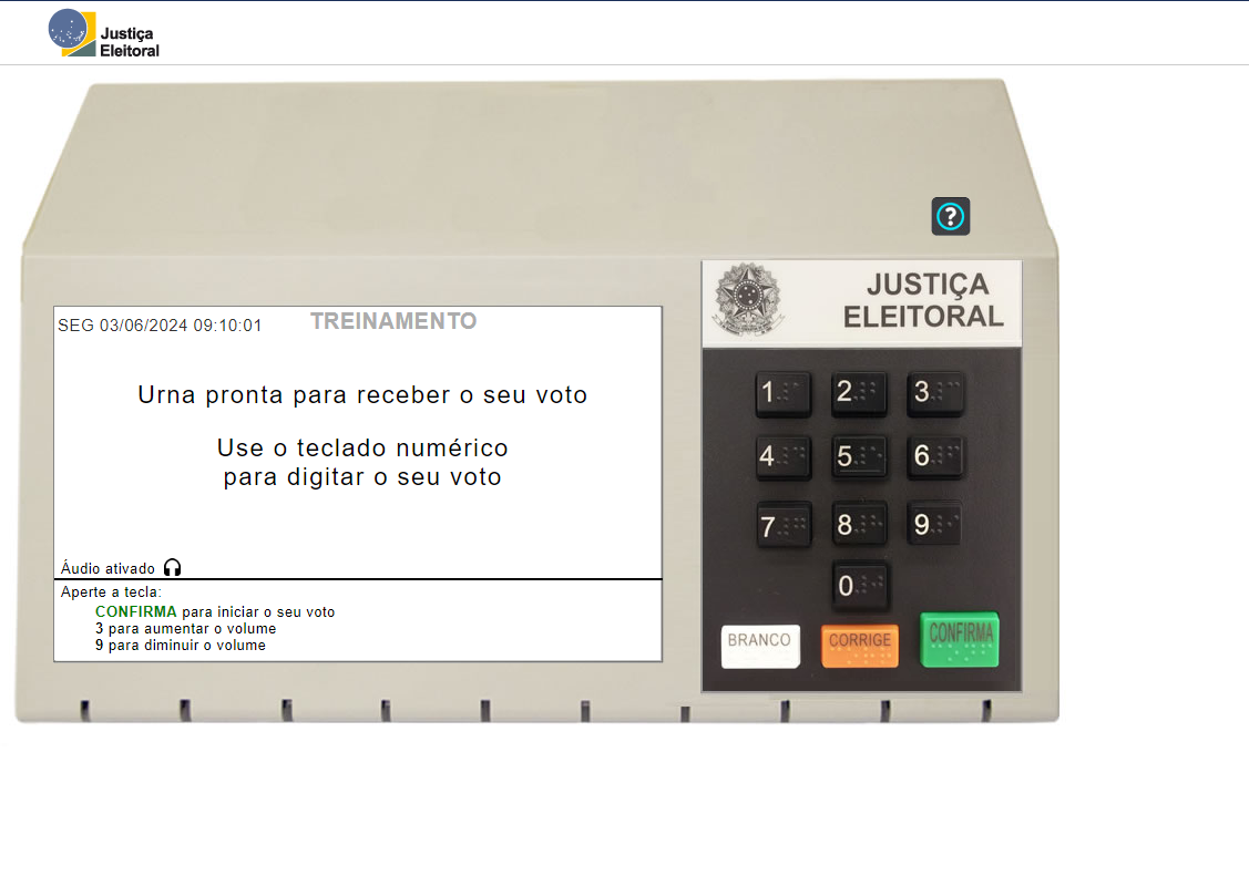 Simulador do TSE para as eleições municipais (Foto: Divulgação/TSE)