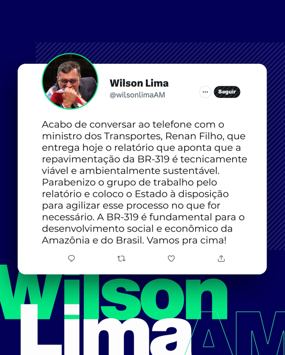 BR-319,Ministério dos Transportes,GT,trecho do meio,Amazonas,Rondônia,Governo Lula