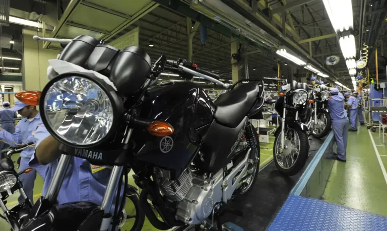 Motocicleta Yamaha fabricada em Manaus