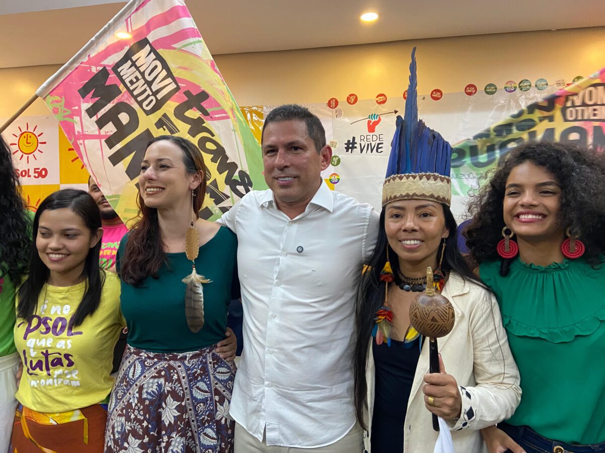 Federação PSOL/Rede confirma chapa com Marcelos Ramos (PT). (Foto: Ana Kelly Franco/RT1)