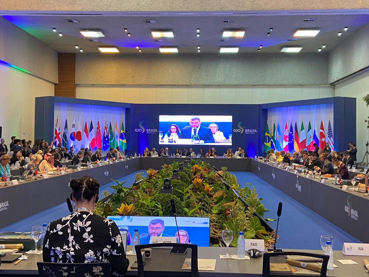 Governador Wilson Lima, durante reunião de ministros do G20, em Manaus