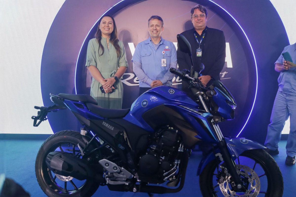 Gustavo Igrejas, da Sedecti, e dirigentes da Yamaha em Manaus