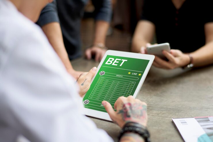 Homem faz aposta em bet
