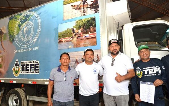 Prefeito Nicson Marreira durante agenda oficial em Tefé (AM)