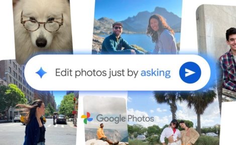 A interface do Google Fotos vai realizar a  edição de imagens com um comando de voz sendo utilizado para remover um objeto.