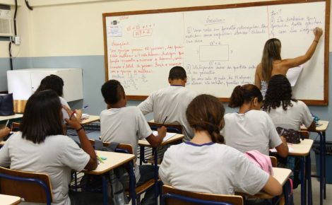 Sala de aula de colégio estadual / Foto: Marcia Costa/Divulgação