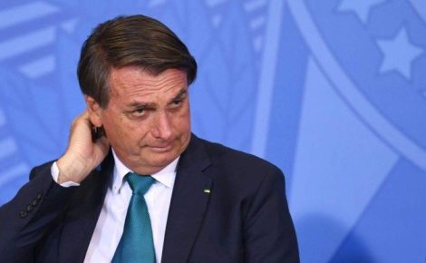 Imagem de arquivo de Jair Bolsonaro, usada para ilustrar a condenação do ex-presidente pelo STF.