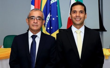 Sérgio Mazzini, vice-prefeito de Maués, e o prefeito Junior Leite. Foto: divulgação