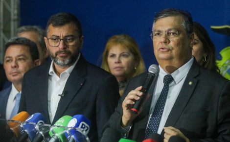 Ministro da Justiça e Segurança Pública, Flávio Dino, anuncia investimento para Amazônia.  Mauro Neto / Secom