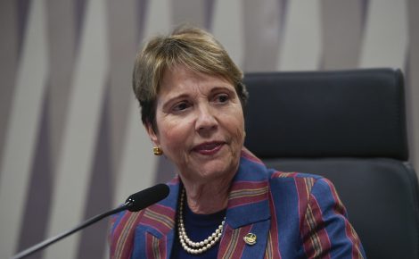 Tereza Cristina durante a audiência da comissão. Foto: Edilson Rodrigues/Agência Senado