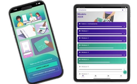 O aplicativo já está disponível para download no Google Play e na App Store, para treinar os mesários das Eleições Municipais de 2024