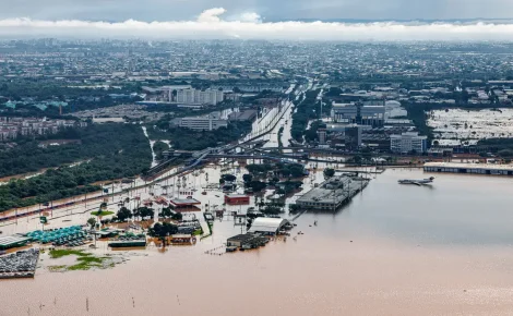 Quase 850 mil pessoas foram afetadas por chuvas no Rio Grande do Sul. (Foto: Ricardo Stuckert / PR)