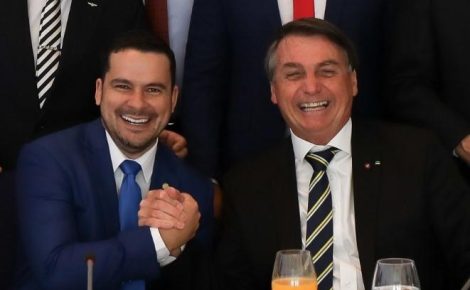 Bolsonaro e Alberto Neto