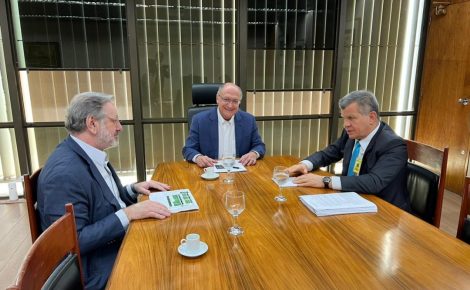 Bosco Saraiva e Geraldo Alckmin, em Brasília