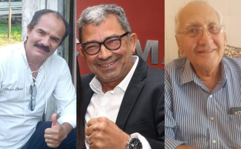 À esquerda, Marco Lopes, Augusto Ferraz e José Maria Muniz - Foto: Divulgação