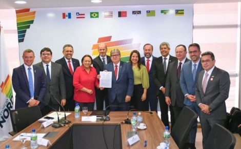 O Governo do Estado defende a Zona Franca de Manaus em assembleia geral de governadores do Consórcio Nordeste. (Foto: Ricardo Machado / Secretaria-Geral da Vice-Governadoria)