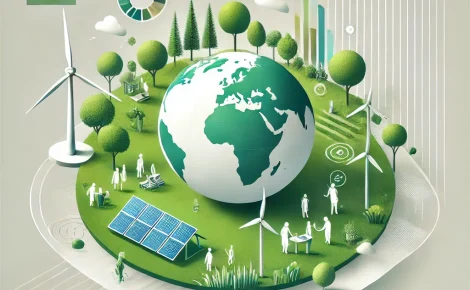 dall·e 2025 02 24 11.04.55 an ultra minimalistic and modern illustration representing esg (environmental, social, and governance) and ods (sustainable development goals). the sc