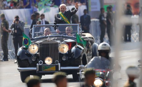 Presidente Lula abriu os desfiles de 7 de setembro na manhã deste sábado (Foto: Fábio Rodrigues Pozzebom/Agência Brasil)