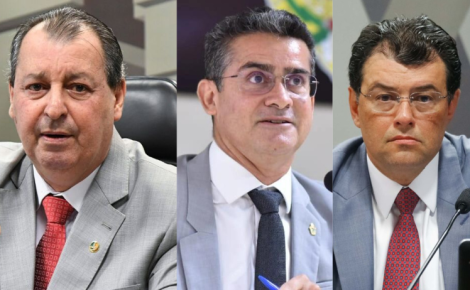 Omar Aziz (PSD), David Almeida (Avante e Eduardo Braga (MDB)