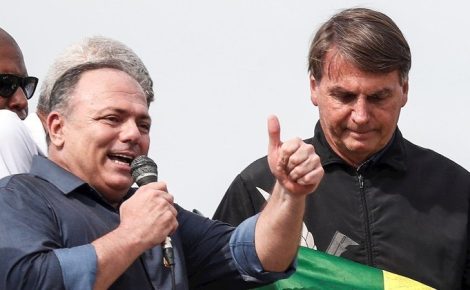 Eduardo Pazzuelo participou de diversos atos de Jair Bolsonaro. (Foto: Reprodução Redes Sociais)