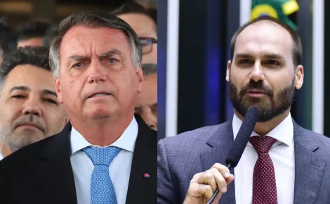 Jair e o filho Eduardo Bolsonaro (Fotos: Lula Marques/Agência Brasil e Zeca Riebiro/Câmara dos Deputados)