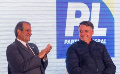 Valdemar Costa Neto, presidente do PL e Jair Bolsonaro