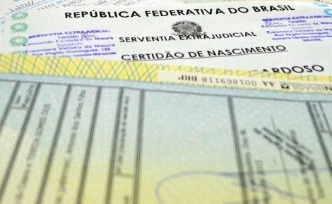 Nome na certidão de nascimento
