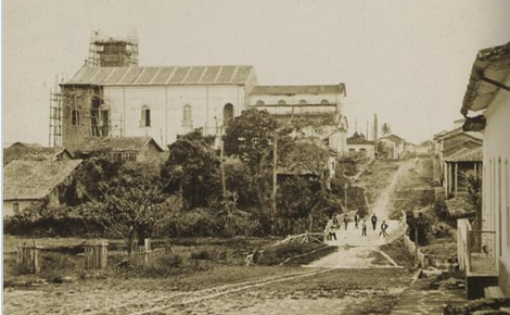 Foto de Manaus, capital da província em 1865 (Foto: Reprodução Wikipedia)