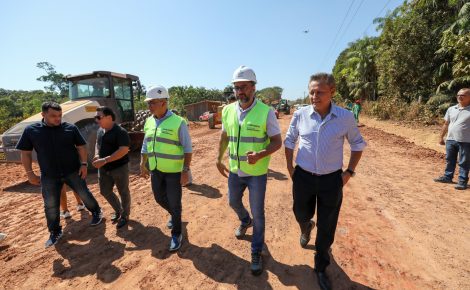 Serviços contemplam ampliação e pavimentação do ramal, onde vivem mais de 500 famílias (Foto: Alex Pazuello/Secom)