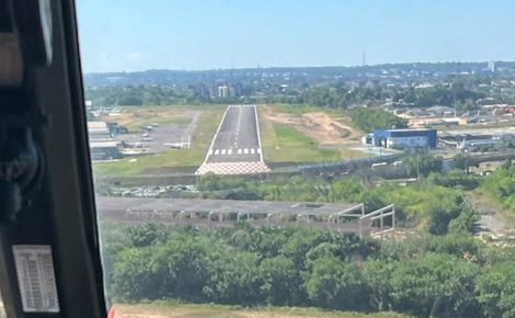 Imagem aérea do Aeroclube de Manaus