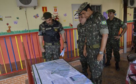 Reforço Federal do Exército Brasileiro ao TRE-AM, nas eleições suplementares 2017 (Foto: Divulgação/TRE-AM)