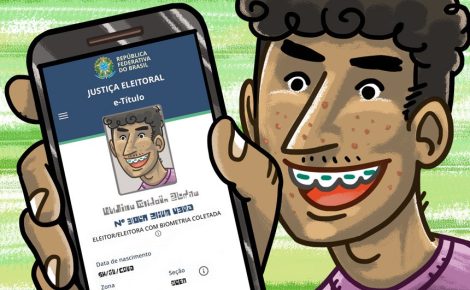 Registro de eleitores entre 16 e 17 anos, cujo voto é facultativo, teve um crescimento do pleito de 2020 para 2024 (Arte: Cássio Costa / Agência Senado)