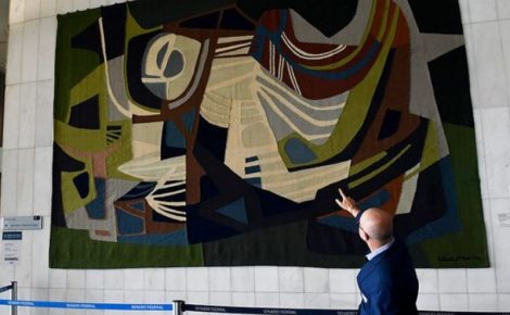 Cerimônia marca um ano dos atos de vandalismo e depredação dos palácios do Congresso Nacional, STF e Planalto. (Foto: Roque de Sá/Agência Senado)