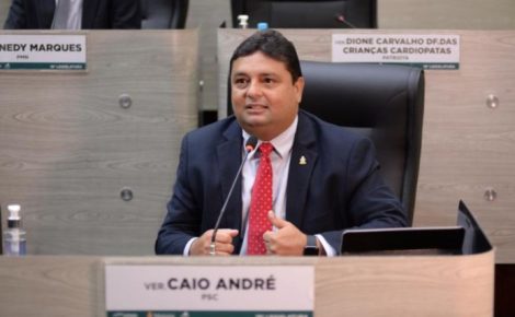 Caio André também ressaltou sua preocupação com a seca dos rios, ao afirmar que o Parlamento Municipal está agindo na forma da Lei, como órgão fiscalizador. (Foto: Divulgação)