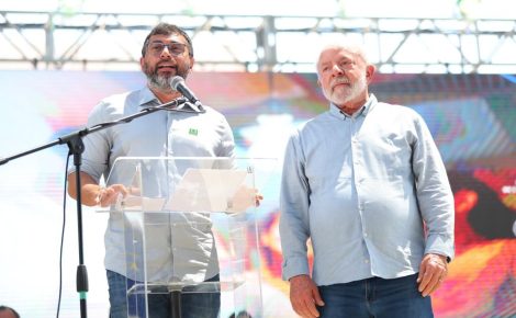 Wilson Lima e Lula em Parintins-AM. (Foto/ Divulgação)